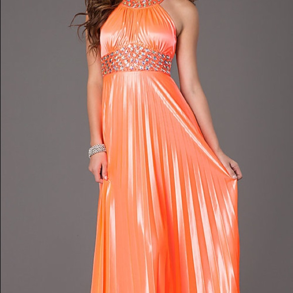 Sequin Hearts coral dress